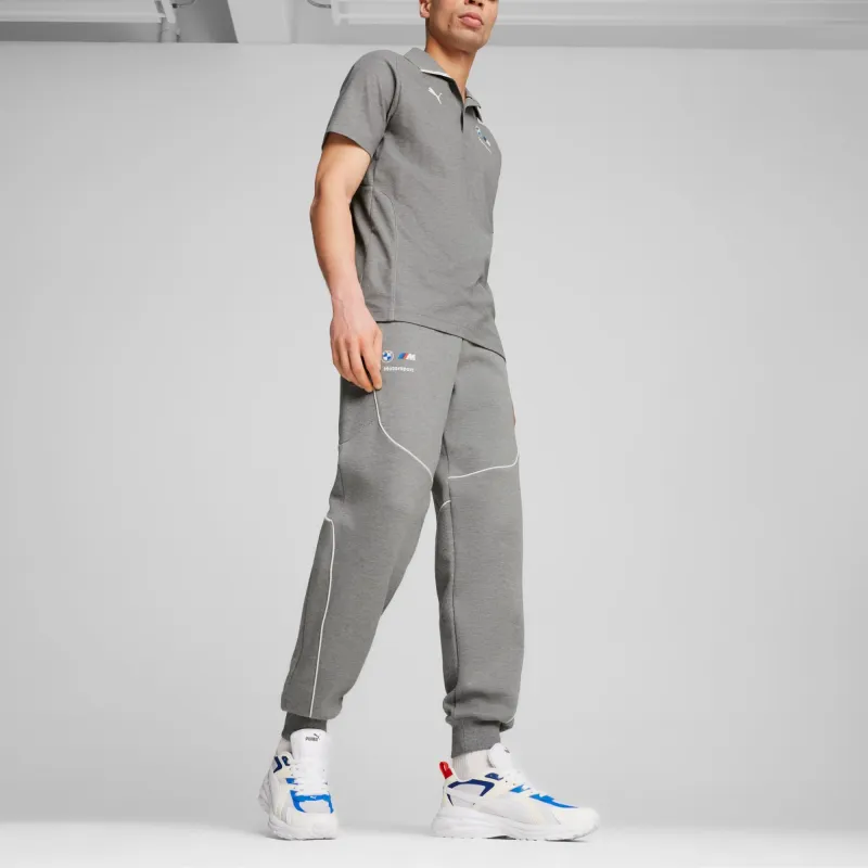 PUMA BMW M MOTORSPORT Collaboration Series Knitted Sports Pants Men's Gray-4