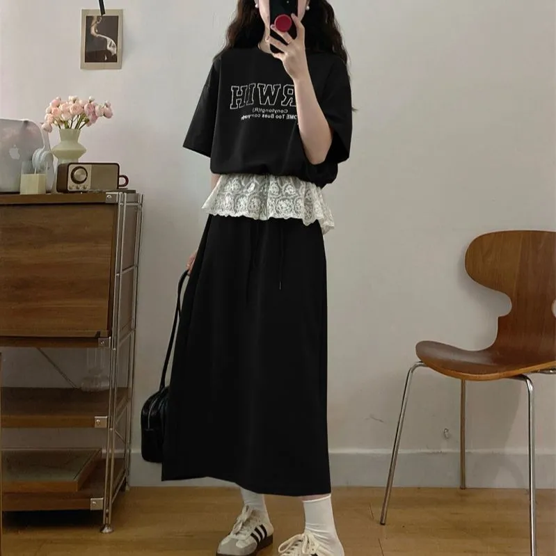 GULIANFEI Two Piece Skirt Sets Women's-11