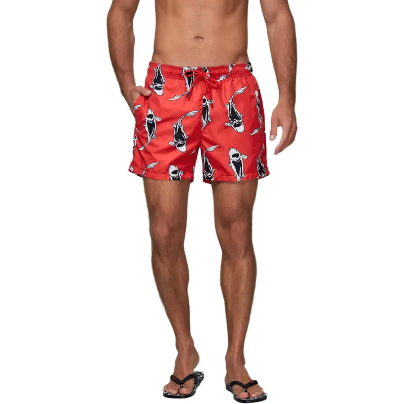 HUGO BOSS Casual Shorts Men's Red-1