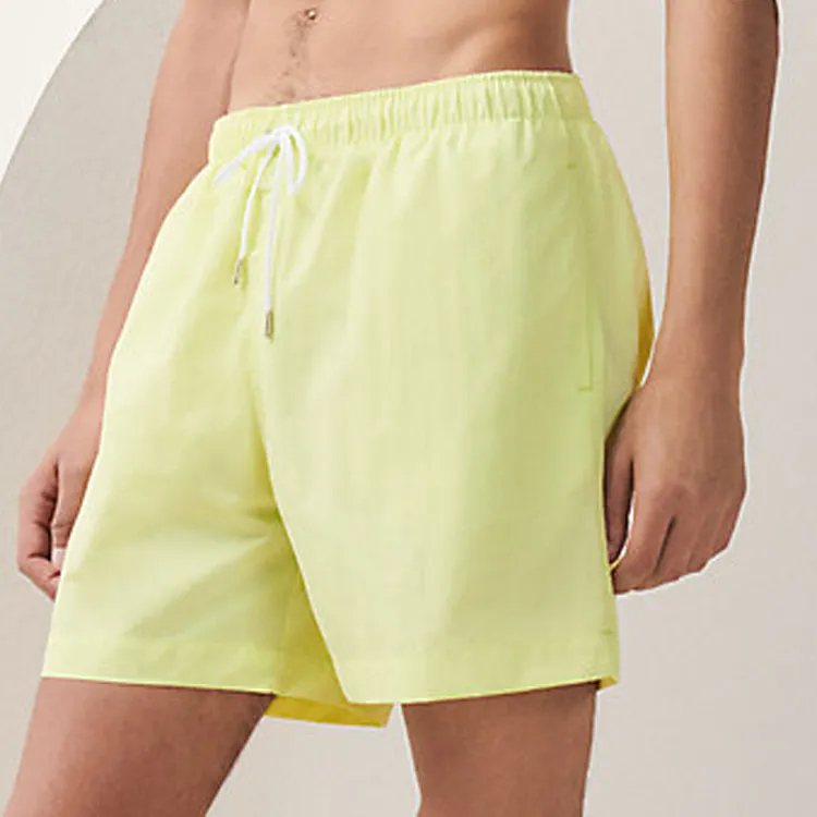 HERMES Swimming Shorts Men Lemon-3