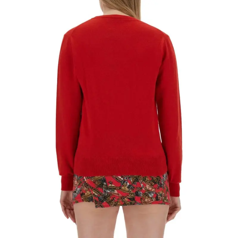 Vivienne Westwood Orb Embroidered Crewneck Jumper-1