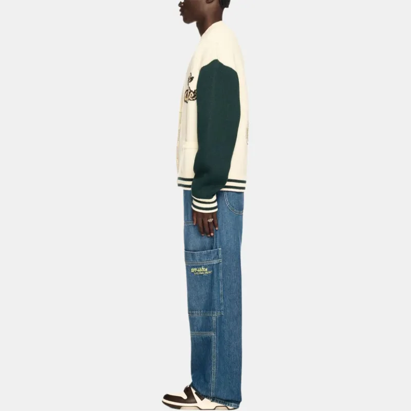 OFF WHITE Crystal Cash Varsity Cardigan-2