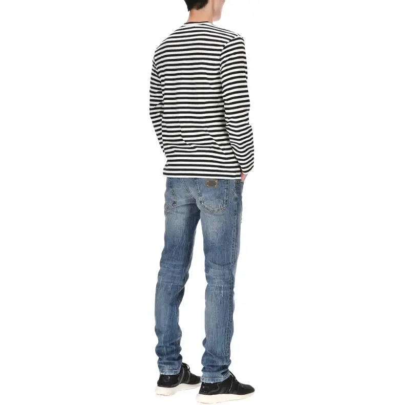 CDG Play T Shirts Men Black-4