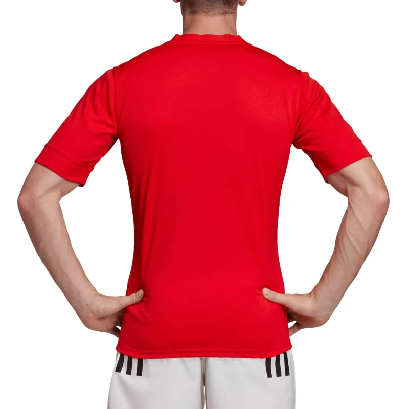 Adidas Set-in Sleeve T-Shirt Men's Red-4