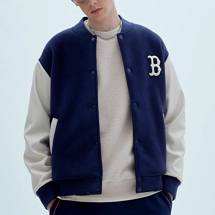 MLB Baseball Jerseys Unisex Navy Blue-5