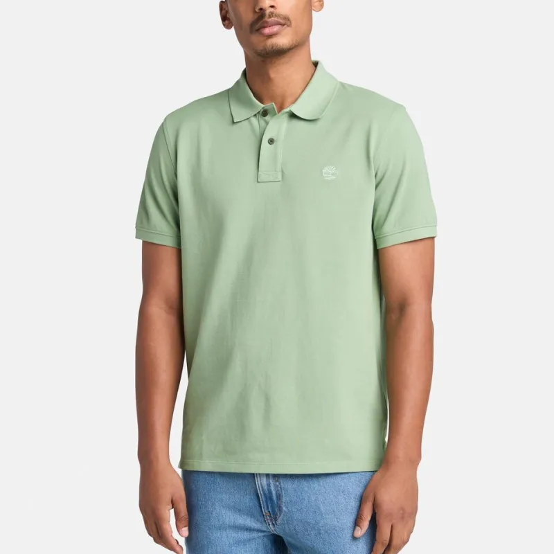 Timberland Polo Shirt Men's Green Bay Color-3