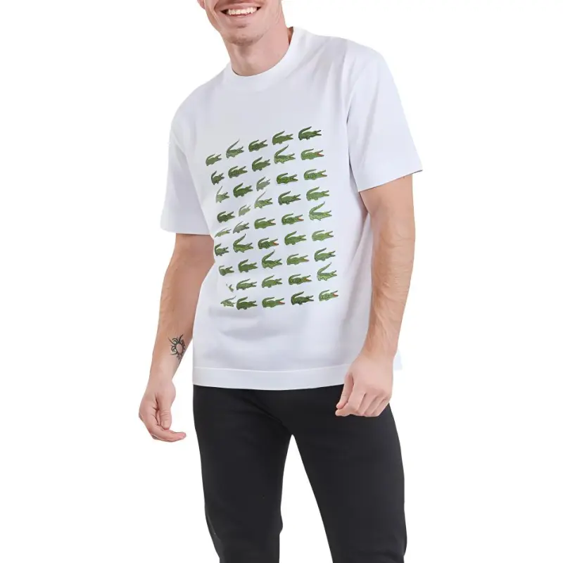 LACOSTE T Shirts Unisex White-4