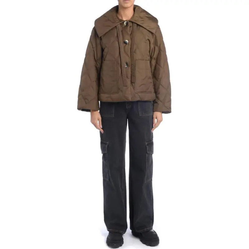 GANNI Jackets Women's Brown-4
