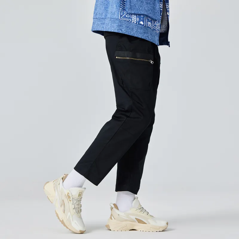 Erke Casual Pants Men's Jet Black-7
