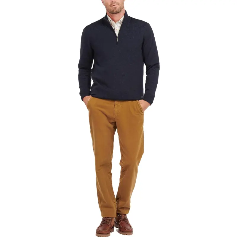 BARBOUR Barbour Gamlan Half Zip Sweater Sweater Men's Blue-1