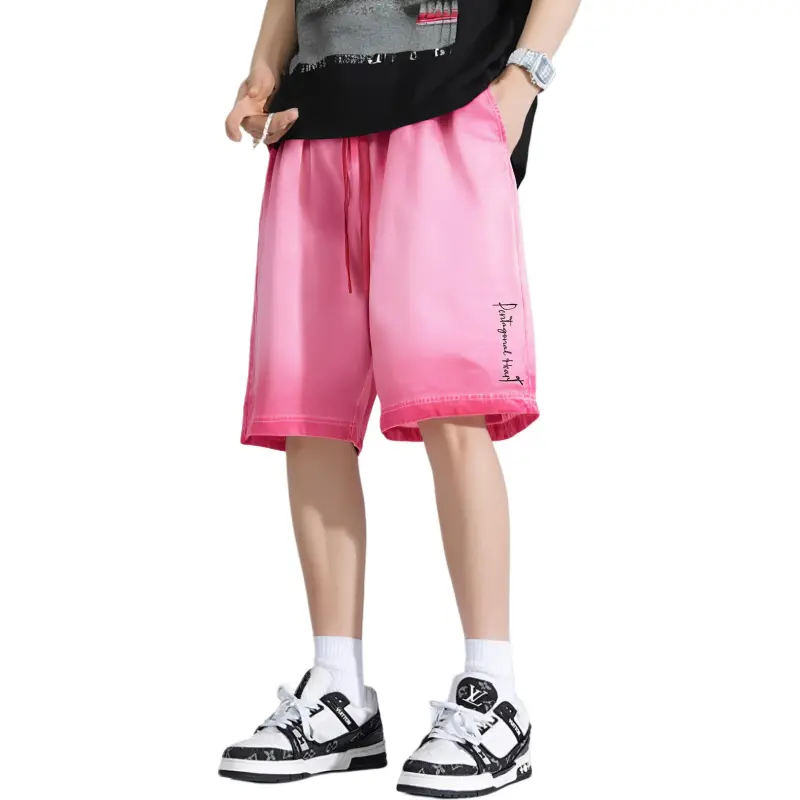 PENTAGONAL HEART Knitted Fabric Casual Shorts Unisex-2