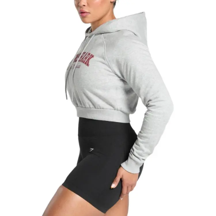 GYMSHARK Sweatshirt Women's Light Gray-3