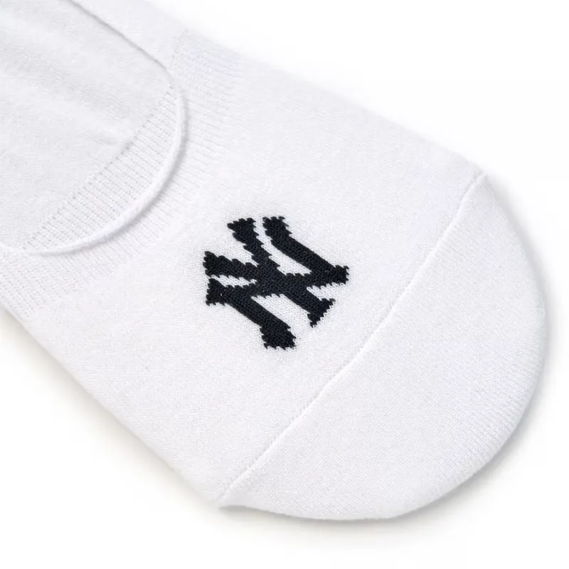 MLB No Show Socks Unisex 3 Pack White-2