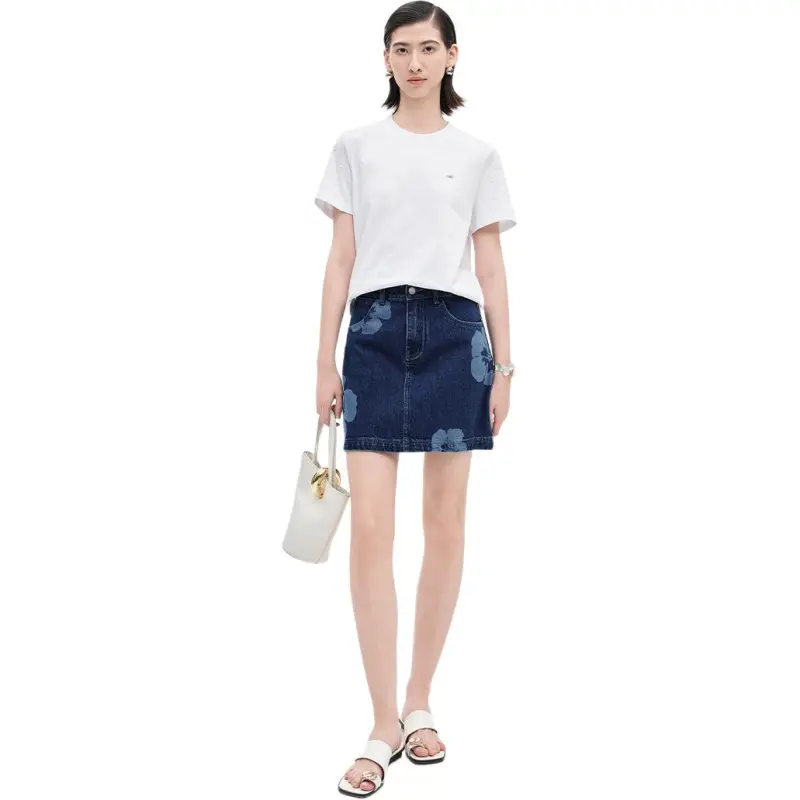 Self Who Denim Short Skirts Women's-2