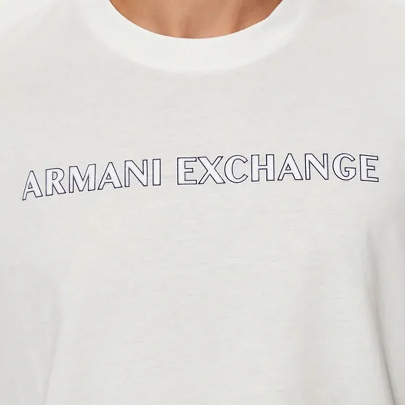ARMANI EXCHANGE Flocked-logo Cotton T-shirt-4