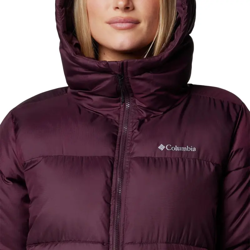 Columbia Puffer Jacket Women's Burgundy-4