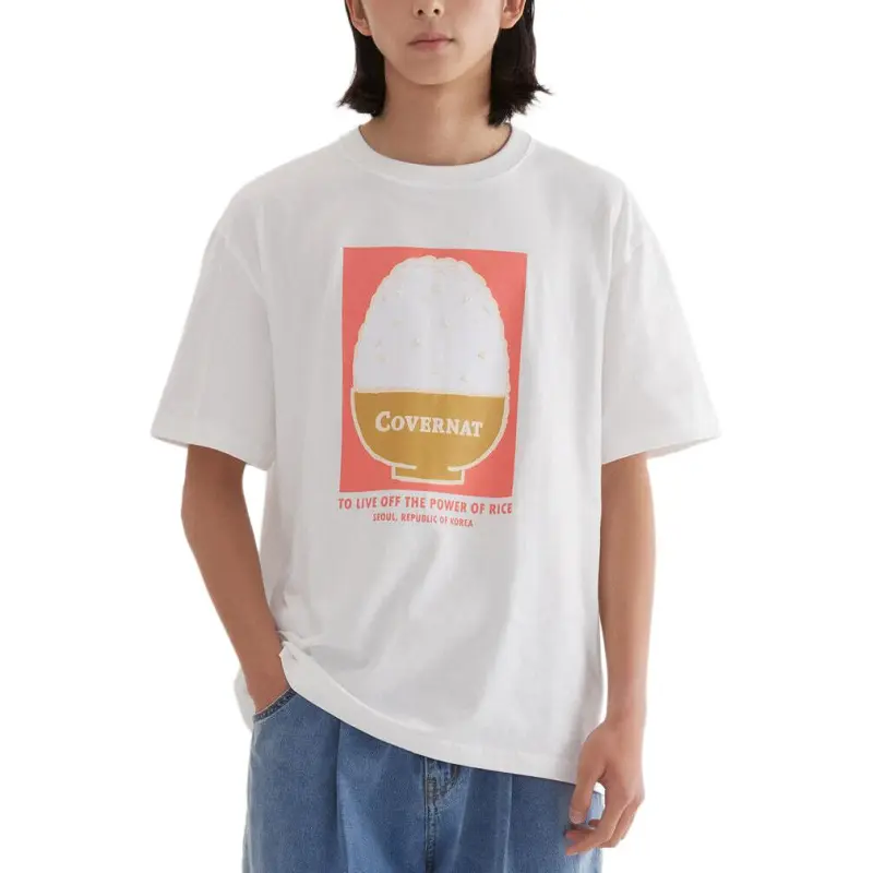 COVERNAT T Shirts Unisex White-4