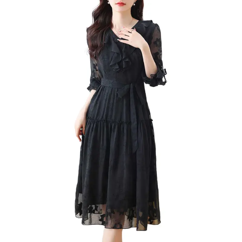 ONNFB Long Sleeved Dresses Women's Black-5
