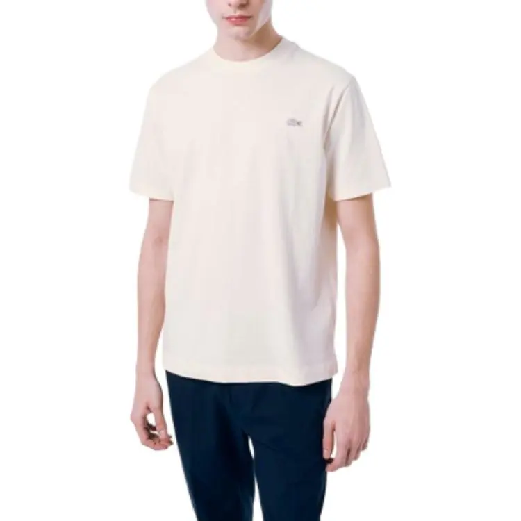 LACOSTE T Shirts Men Beige-2