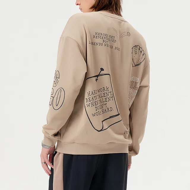 FILA FUSION Sweatshirts Men Antler Khaki-4