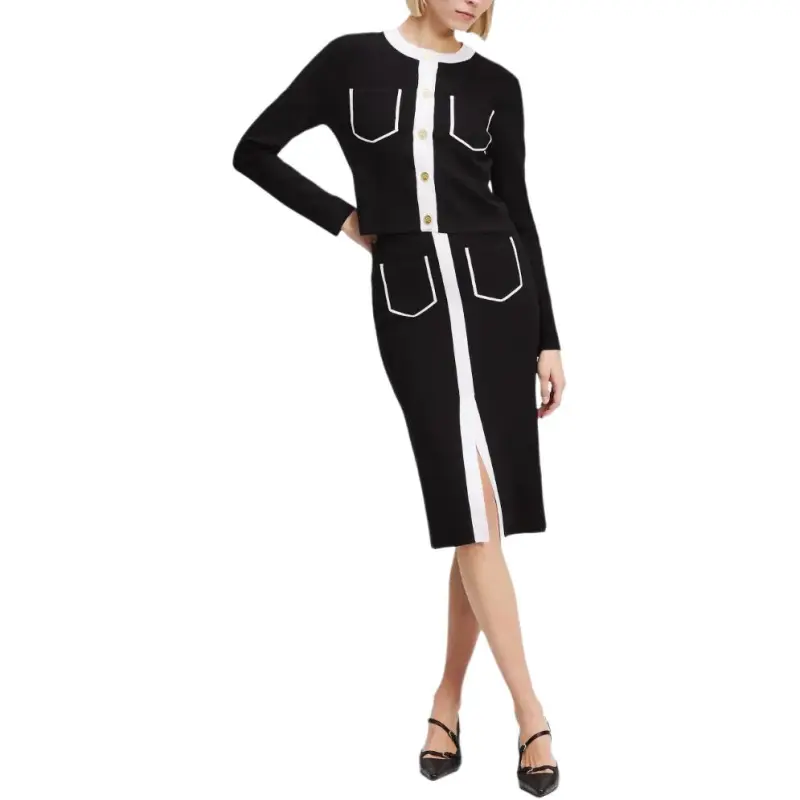 KARL LAGERFELD / Karl Lagerfeld Jeans Contrast piping Cardigan-3