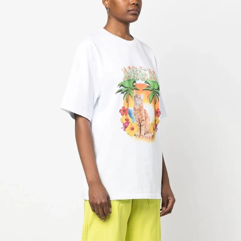 MSGM T Shirts Women's White-2