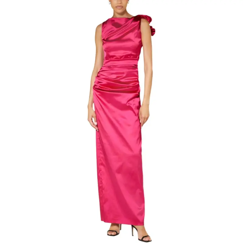 Talbot Runhof Ruffled Duchess satin Gown-2