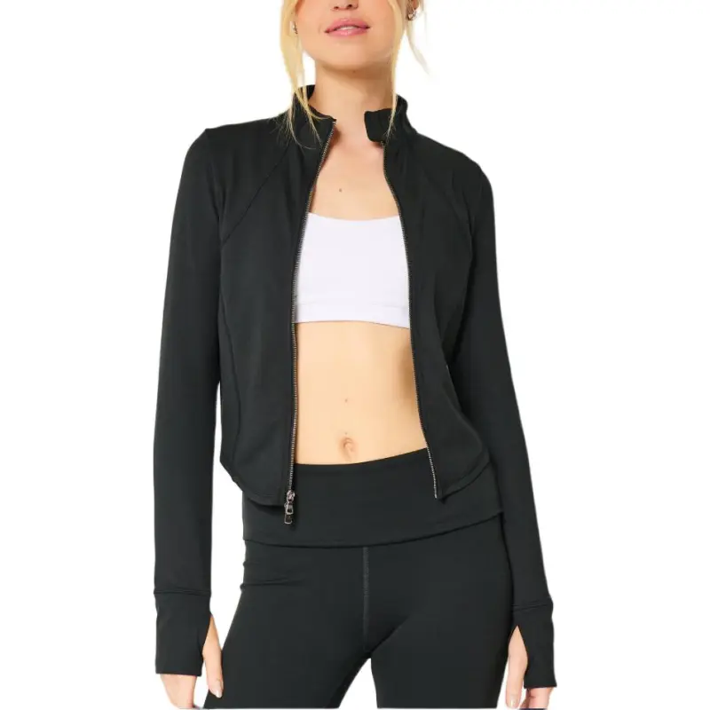Hollister Jackets Coats Women's Black-1