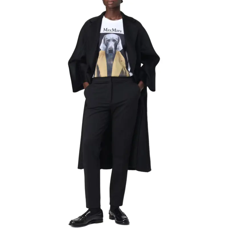 MaxMara Graphic Printed Crewneck T Shirt-5