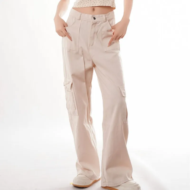 YuChaJia Jeans Women's Apricot-2