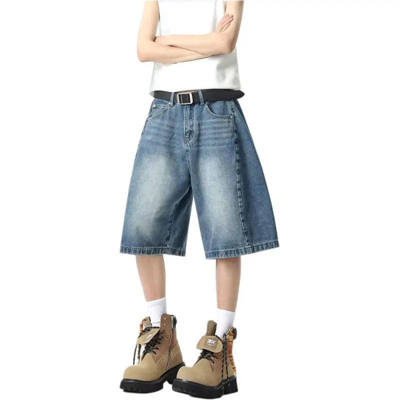 Glona Klio Denim Shorts Unisex Blue-2