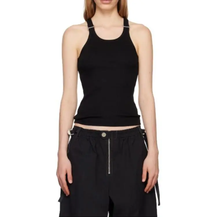 DION LEE E Hoop Ribbed Tank Top-3