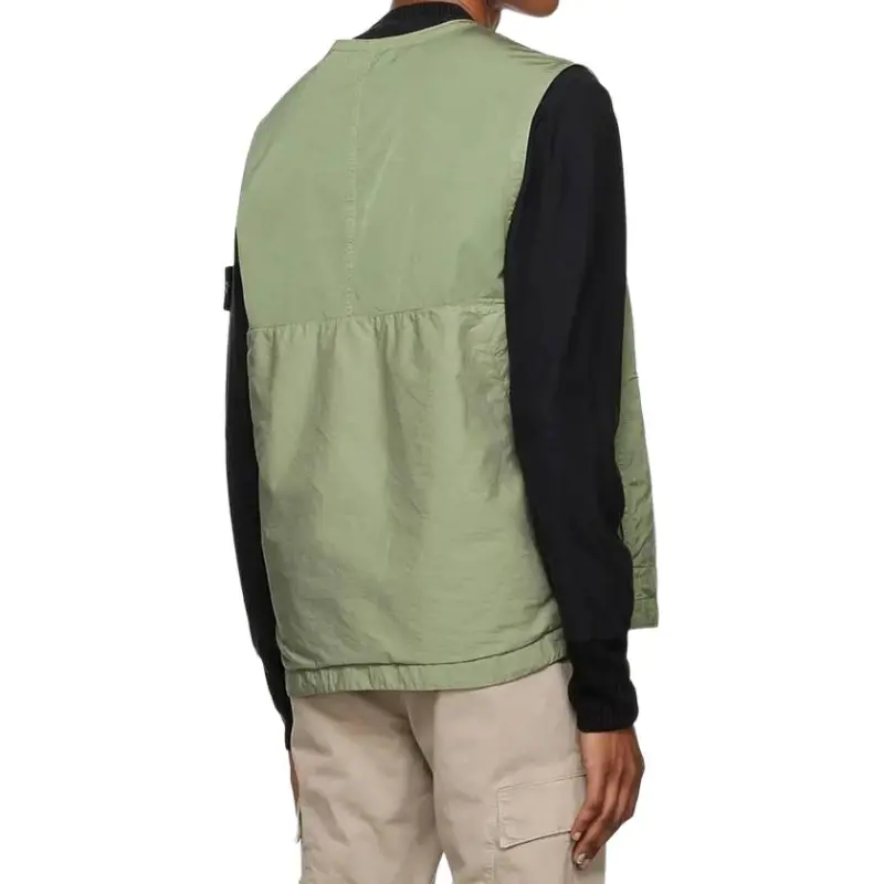 STONE ISLAND Vests Men Green-4