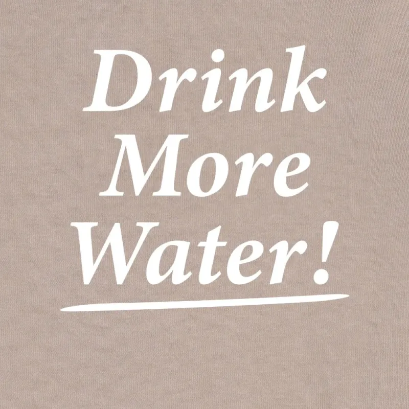 SPORTY & RICH Drink More Water Cotton T shirt-2