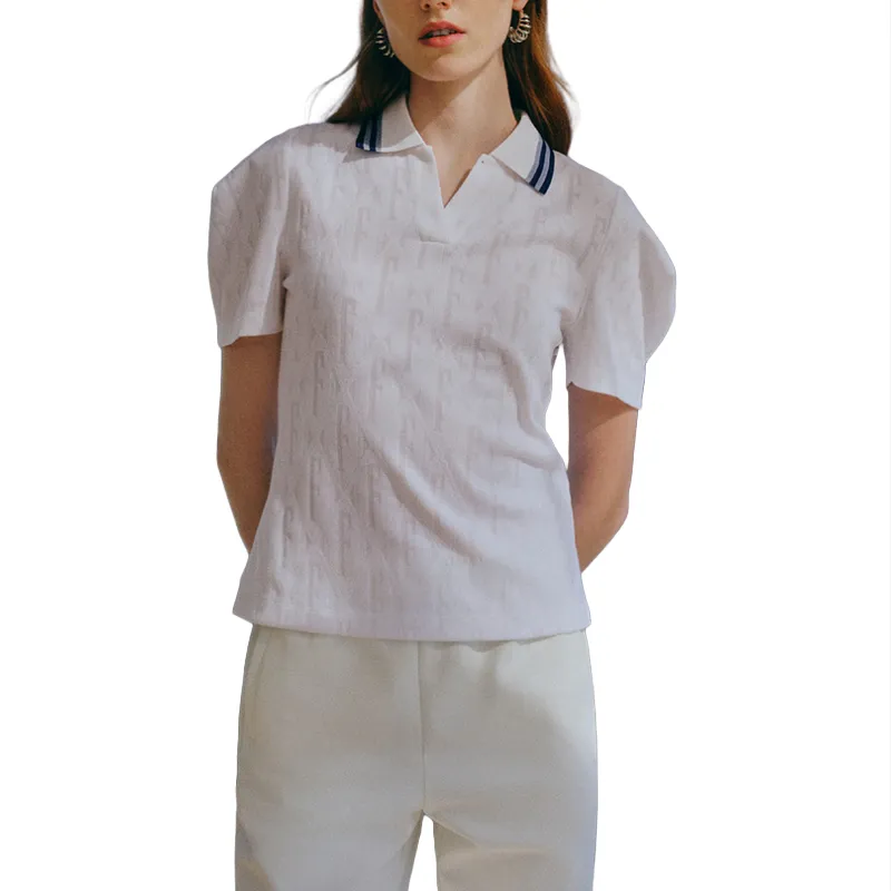 FILA Polo Shirt Women's Cloud White-2