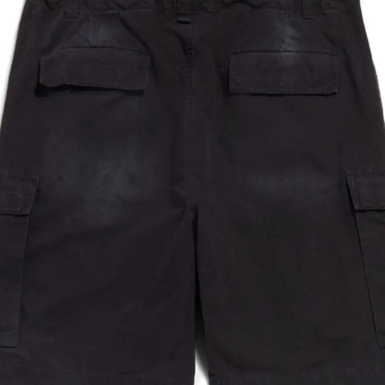 Balenciaga Faded Cotton Cargo Shorts-4