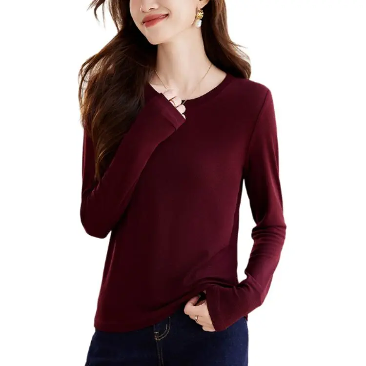 Korean Style Regular T-Shirt Women's-4
