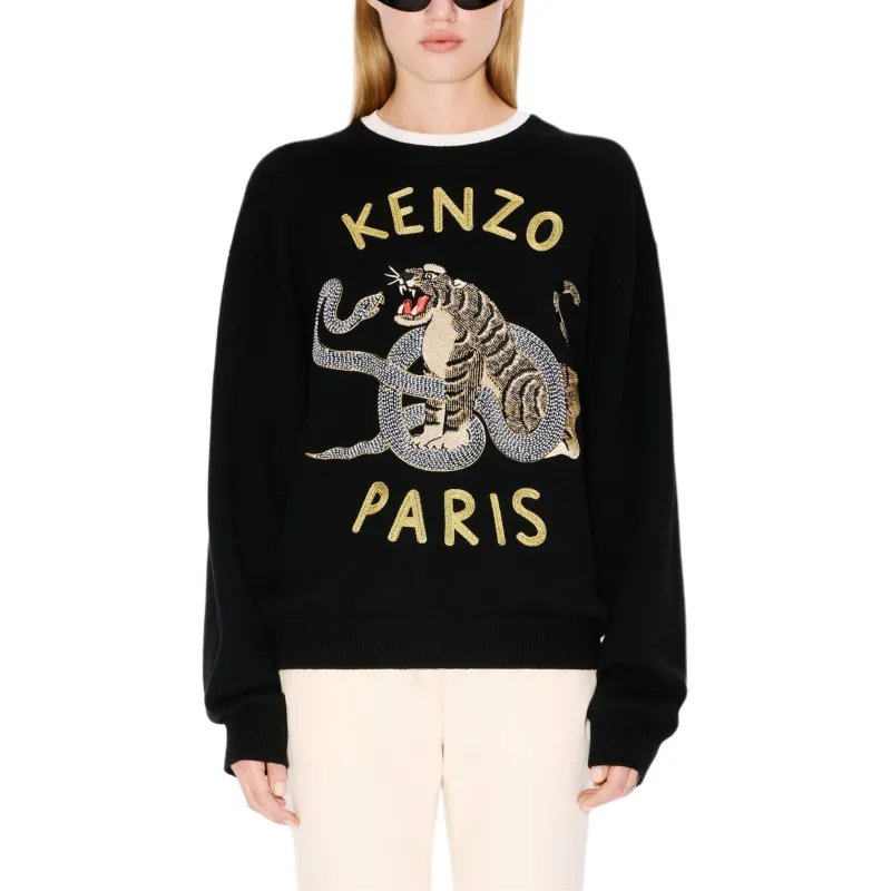 KENZO Logo embroidered Sweatshirt-5