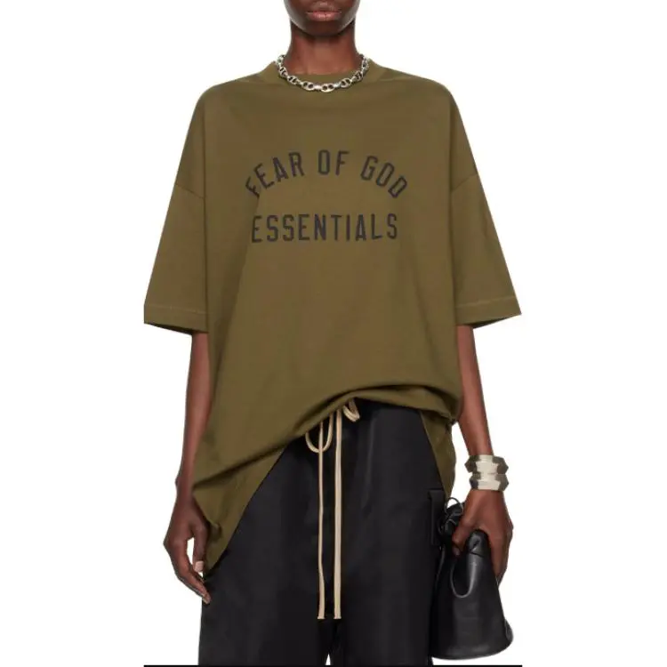 Fear Of God Essentials Logo print T shirt-2