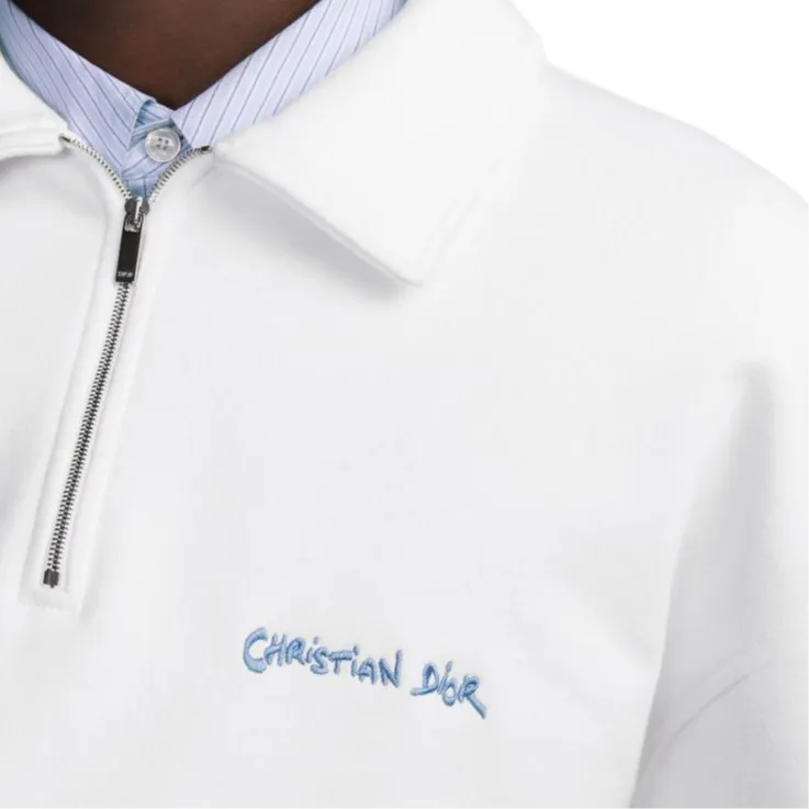DIOR SS24 Polo Shirt Men's White-3