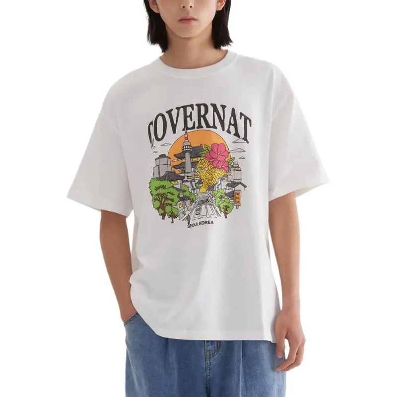 COVERNAT T Shirts Unisex White-3