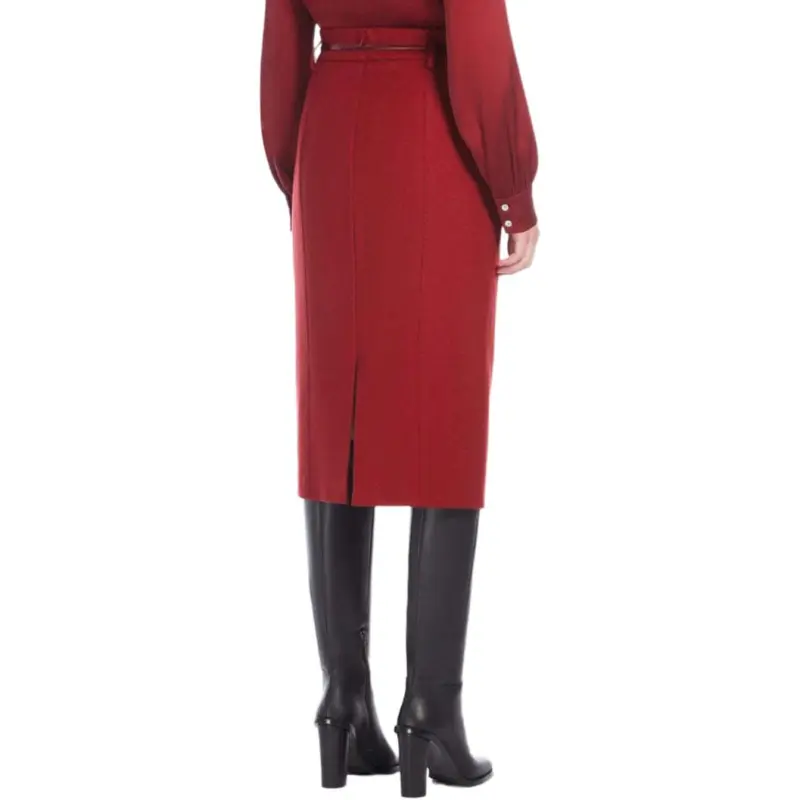 MaxMara Studio Casual Long Skirt Women's Red-2