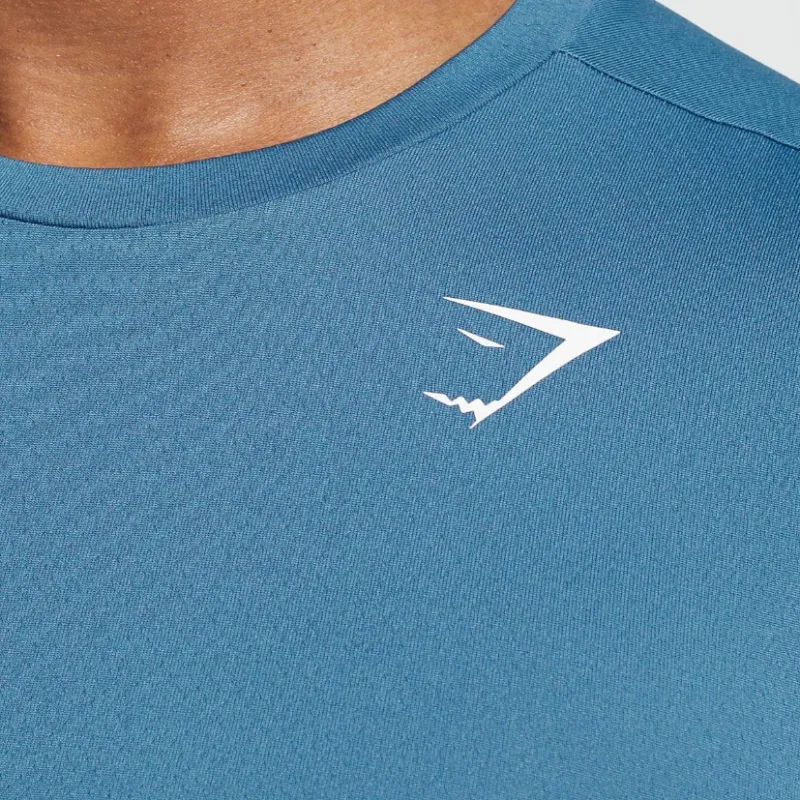 GYMSHARK T Shirts Men Blue-3