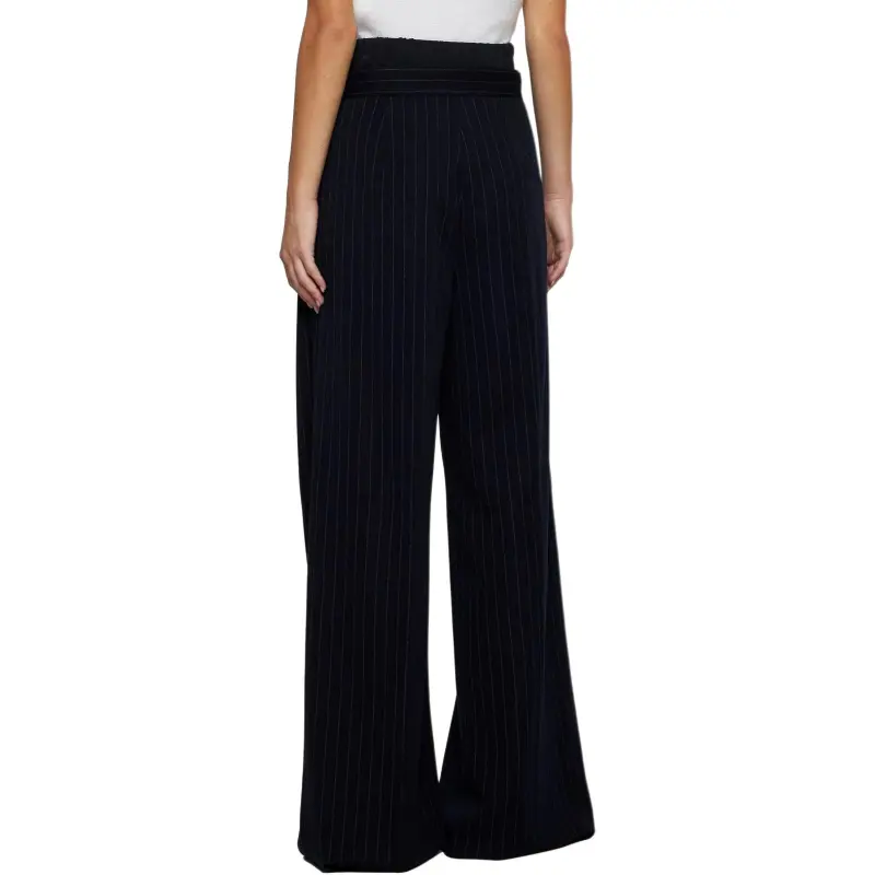 MaxMara Casual Pants Women's Marine Blue-4