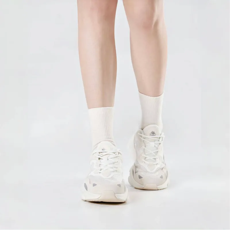 Kappa Cushioning, Slip Resistant, And Abrasion Resistant Low Top Chunky Sneakers Unisex White-8