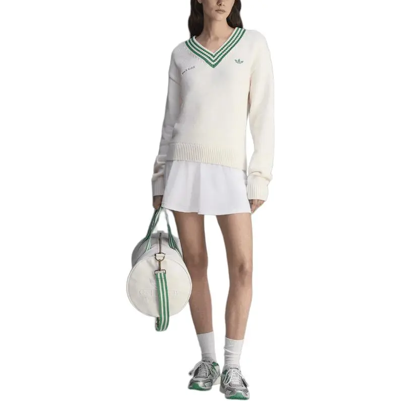 Adidas Originals Sporty & Rich V Neck Sweater-3