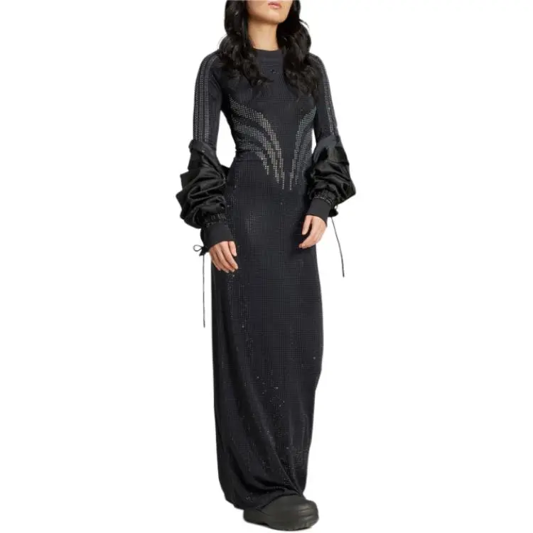 Adidas Originals ATLANTA Long Sleeved Dress Women's Black-2