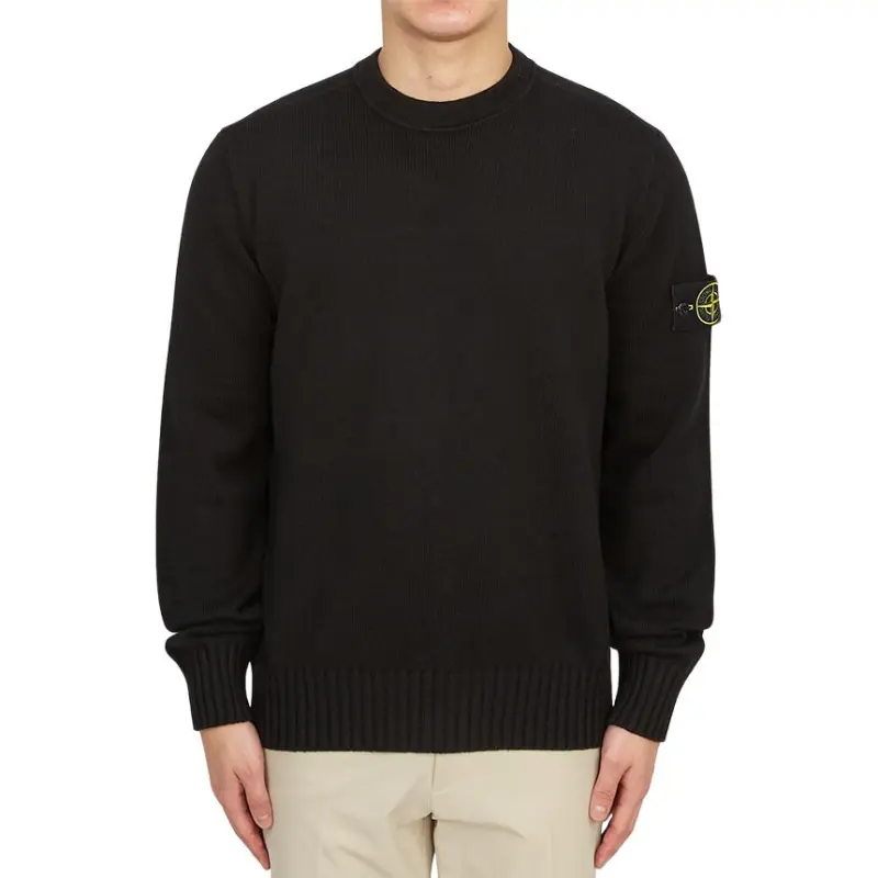 STONE ISLAND Logo Patch Crewneck Jumper-2