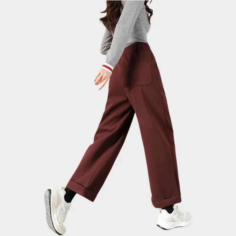 TERRE BLEUE Casual Pants Women's Red-6