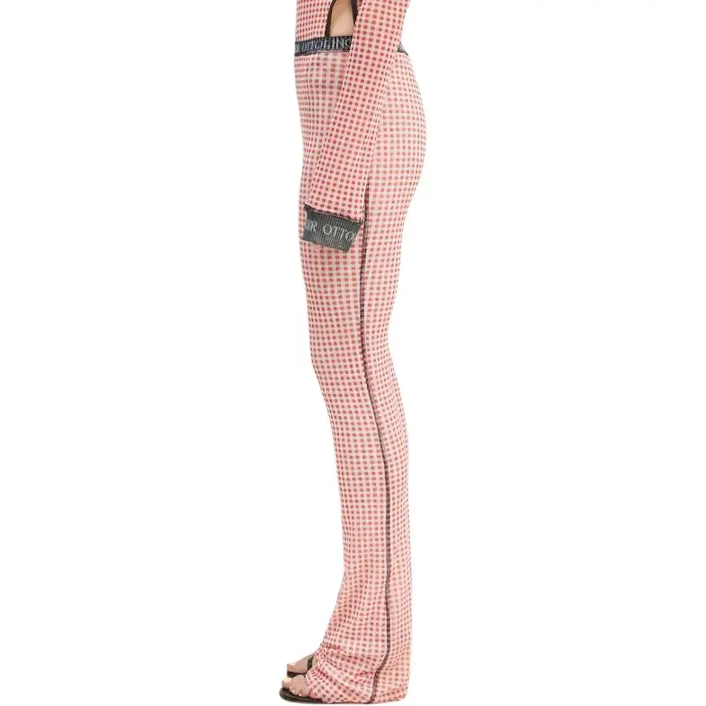 Ottolinger Mesh Pants 'Gingham Print'-2